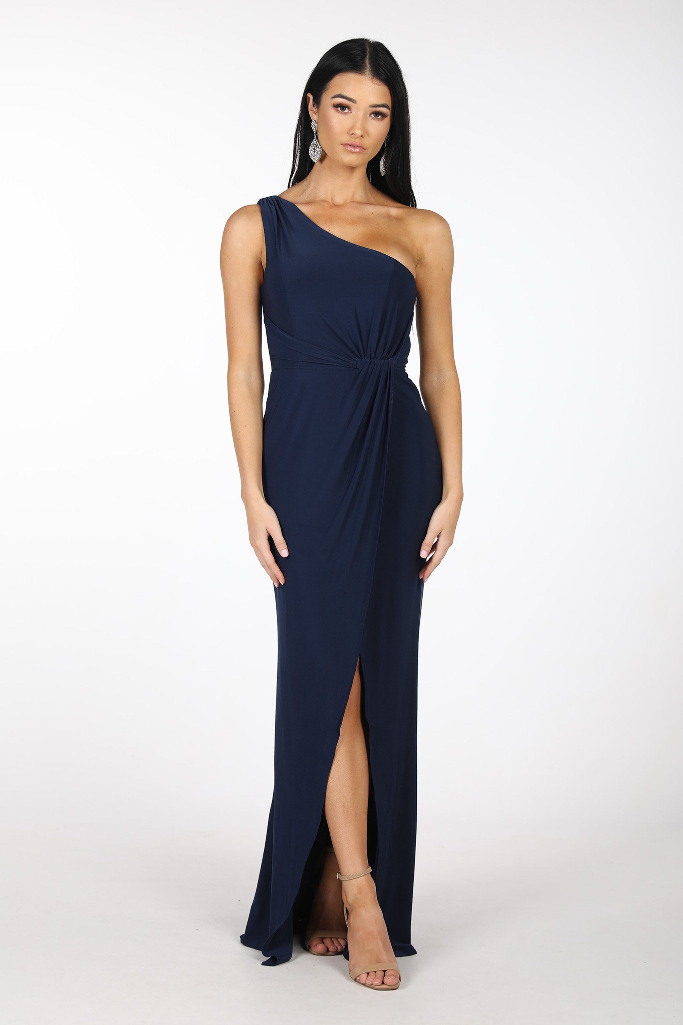 NELIA One Shoulder Maxi Column Dress ...